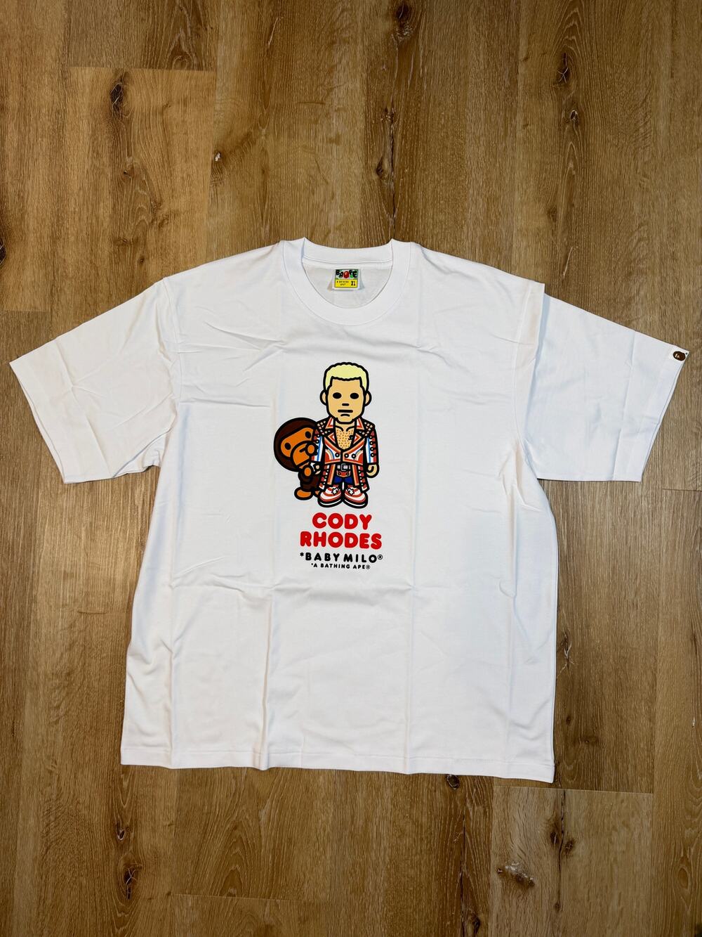 BAPE x WWE Cody Tee White XL New